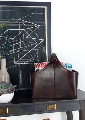 Hộp lưu trữ quà tặng giỏ xách tay bằng da cho rượu / tạp phẩm / quà tặng ngày lễ