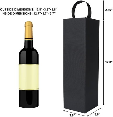 Rượu Champagne Từ tính Đóng hộp Hộp rượu có thể gập lại có nắp và tay cầm