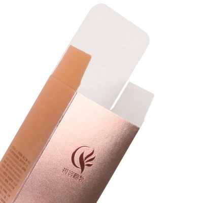 Chai chăm sóc da 100ml Hộp mỹ phẩm sang trọng Bao bì giấy vàng hồng