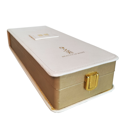 Hộp đựng đồ bằng bìa cứng Hộp trang sức bằng da nhung được in Hộp bao bì quà tặng bằng da sang trọng có dây kéo