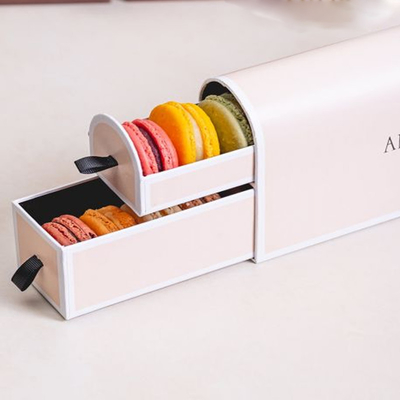 Bánh quy Giáng sinh Macaron Hộp quà Giấy bìa tùy chỉnh