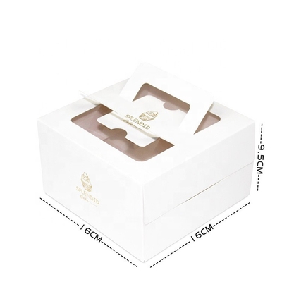 Hộp bánh tùy chỉnh 6 8 inch Tiramisu Mousse Hộp bánh nhựa trong suốt