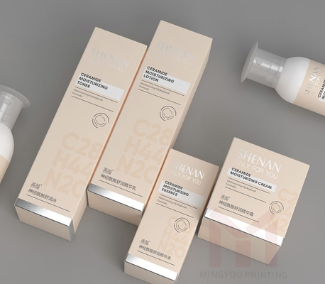 giá tốt Bao bì giấy sang trọng in nổi Vanity màu hồng trang điểm hộp lưu trữ mỹ phẩm trực tuyến