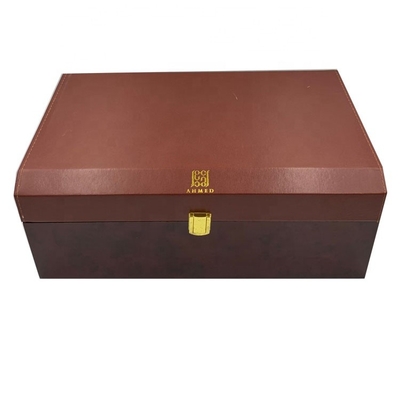 giá tốt Thiết kế mới Hộp quà tặng bằng da nửa da bằng gỗ Thị trường Ả Rập trực tuyến